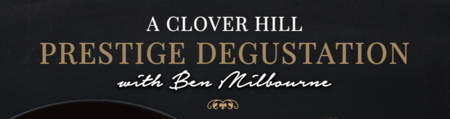 Indulge in a Club Prestige Dinner designed by Ben Milbourne in conjunction with Ian White, showcasing a full flight of Clover Hill wines.